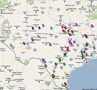 Texas Private Prisons Map